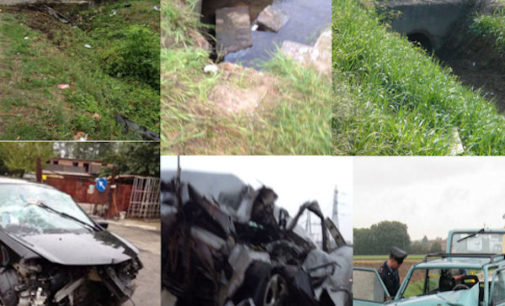 PAVIA VOGHERA VIGEVANO 14/04/2014: Fermiamo la strage provocata dai ponticelli a cavallo dei fossati lungo le strade. Ieri un altro grave incidente (sulla Sp193bis). Servono misure di prevenzione. Anche banali uscite di strada non possono trasformarsi in tragedie per colpa di questi manufatti non adeguatamene protetti da guardrail!