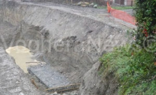 VOGHERA 28/11/2014: Staffora. Iniziati i lavori per la messa in sicurezza della sponda al ponte di via Amendola