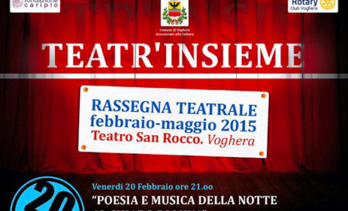 VOGHERA 20/02/2015: Teatr’Insieme. Parte la stagione teatrale benefica organizzata da assessorato alla Cultura e Rotary. Stasera al S.Rocco: Paola Pitagora (Voce) e Anna Lisa Bellini (Pianoforte)