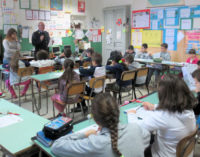 VOGHERA 23/04/2015: Scuola. Alla De Amicis il Progetto “Svita il bullismo”. Gli alunni a lezione con i Vigili