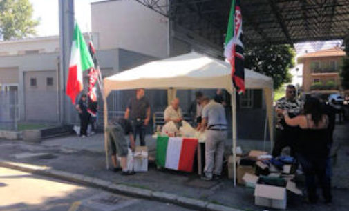 PAVIA 01/06/2015: Forza Nuova in campo per i diritti degli studenti disabili nelle scuole