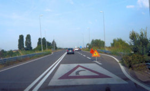 VOGHERA 16/07/2015: Nuovo asfalto in Tangenziale. Attenzione al cantiere a Campoferro