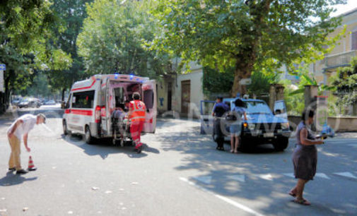 VOGHERA 13/08/2015: Scontro auto bici. Ferita una donna