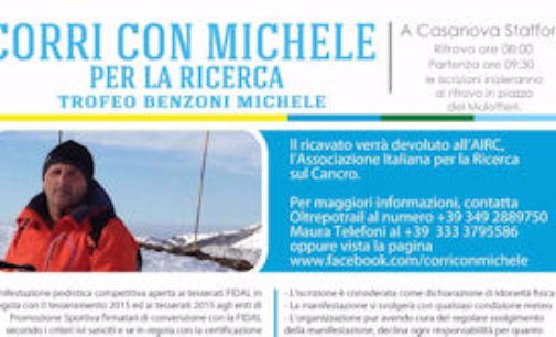 CASANOVA STAFFORA 16/10/2015: Domenica corsa benefica in ricordo di Michele Benzoni