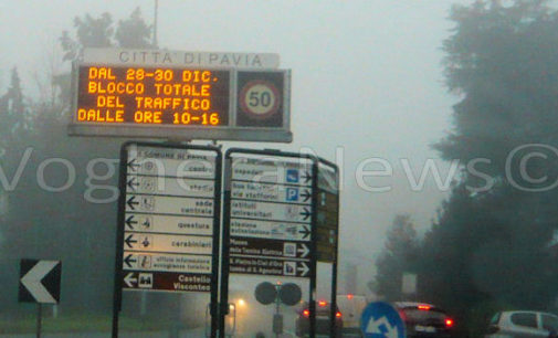 PAVIA 28/12/2015: Emergenza Smog. Da oggi blocco totale alle auto per 3 giorni. Tutte le informazioni