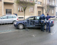 VOGHERA 30/12/2015: Incidente in via San Francesco. Sul posto 118 Cri Vigili e pompieri