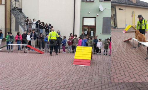 BASTIDA CASTELLETTO 15/03/2016: “Scuola a quattro zampe”. Bambini a lezione di volontariato sociale e di soccorso… con i cani