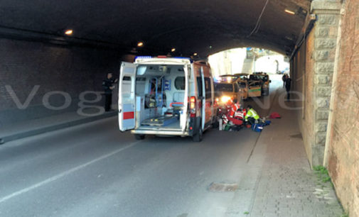 VOGHERA 10/03/2016: Pedone investito al sottopasso Carducci. Un 70enne versa in gravissime condizioni.