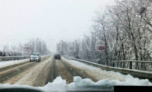 VOGHERA 05/03/2016: Pioggia e neve. Allagamenti e chiusure di strade e sottopassi. Problemi anche al canile (servono coperte e teli). Strade difficoltose da percorrere