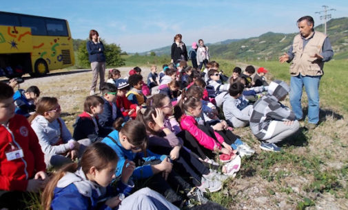 VOGHERA 26/04/2016: Scuola. Il benessere vien… mangiando! I bambini della De Amicis alla scoperta dell’agricoltura locale: fra peperone, zucca berrettina, patata montana e pomella (VIDEO)