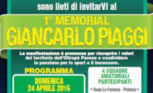 RIVANAZZANO 20/04/2016: Calcio Nasce il primo Memorial Giancarlo Piaggi. Il torneo il 24 e 25 aprile