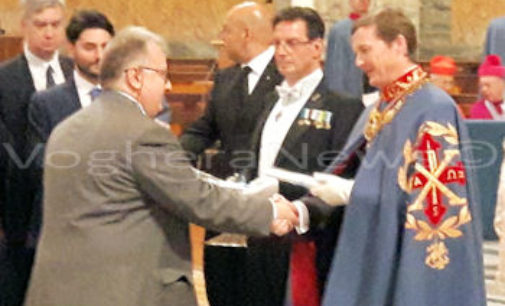 VOGHERA 26/04/2016: Salerno insignito del titolo di Caballero de Mérito