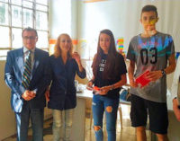 VOGHERA 16/06/2016: Scuola. I ragazzi della Pascoli di Voghera hanno progettano il logo vincitore della rete provinciale per la promozione della Legalità