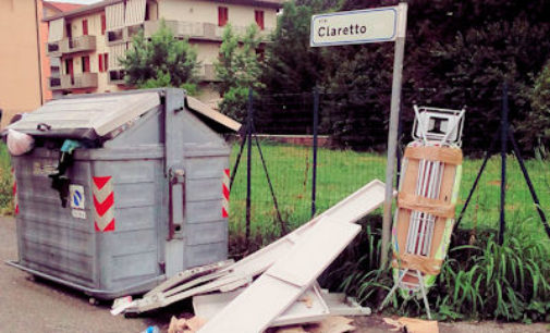 VOGHERA 16/06/2016: Rifiuti abbandonati in via Claretto. Un vogherese s’indigna