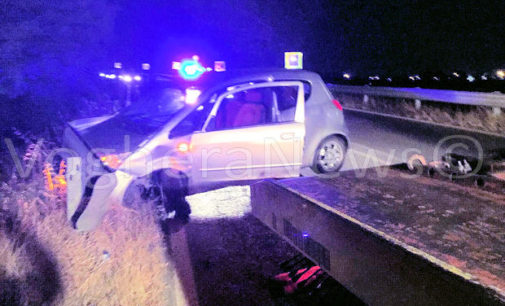 MONTEBELLO 15/08/2016: Scontro sul cavalcavia. Tre i feriti