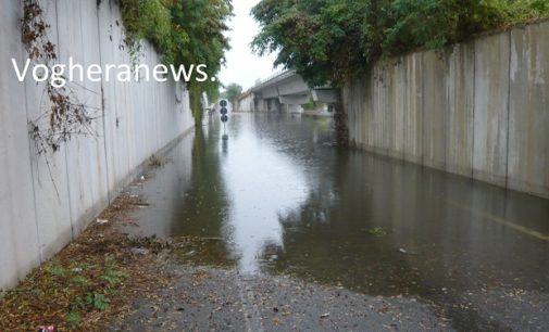 VOGHERA 30/08/2016: Riaperto il sottopasso Lomellina. Intanto emerge che stanotte sulla città è caduta una quantità d’acqua davvero eccezionale