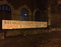 VOGHERA 26/10/2016: “Difendere gli italiani non è reato”. Striscione di CasaPound anche in città