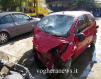 RIVANAZZANO 21/10/2016: Fuori strada nella notte (AGGIORNAMENTO). Auto decolla e si schianta contro una recinzione. Ferite due giovanissime