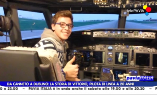 CANNETO PAVESE 07/10/2016: E’ oltrepadano il più giovane pilota di linea di tutta Europa