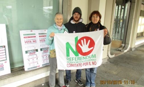 VOGHERA 12/12/2016: Referendum costituzionale. Il Comitato vogherese per il NO prosegue la mobilitazione