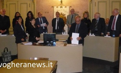 VOGHERA 14/02/2017: Legislatura avviata. Al primo consiglio Barbieri giura e promette di usare il Daspo comunale. Affronti presidente. Scaramucce Pd FI