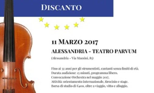 ALESSANDRIA 07/03/2017: Un’occasione per Strumentisti e Cantanti lirici. Sabato audizioni al Teatro Parvum