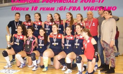 PAVIA 08/03/2017: Volley. Campionati provinciali Under 18. Passano CUS Pavia e Gi-fra Vigevano;