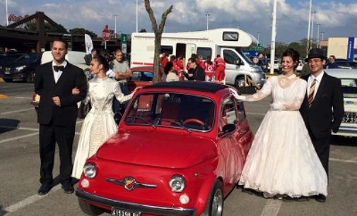 MONTEBELLO 27/04/2017: Raduno benefico di Fiat 500 in favore della Cri di Voghera