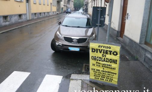 VOGHERA 08/05/2017: Partono i lavori alla fognatura. Chiuse per tre mesi via Barenghi e via Crocifisso