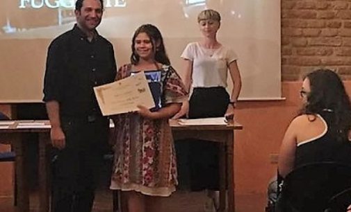 CASTEGGIO 31/05/2017: Federica Astorino vince il Concorso letterario per Giovani scrittori Città di Casteggio