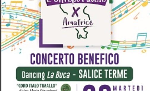 SALICE TERME 13/06/2017: Alla “Buca” il Concerto benefico di tre Cori oltrepadani per Amatrice