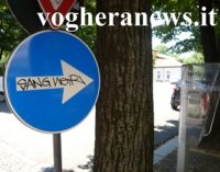 VOGHERA 27/07/2017: Writer vandalo in azione. Città invasa dalla scritta “Sang Noir”