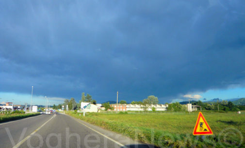 VOGHERA 01/09/2017: Meteo. Dopo il vento possibili temporali. Crollano le temperature