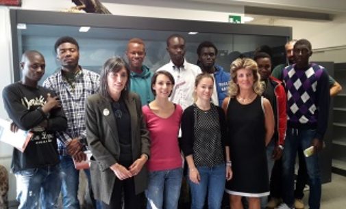 VOGHERA 28/09/2017: Gruppo di Migranti in visita al museo di Scienze Naturali