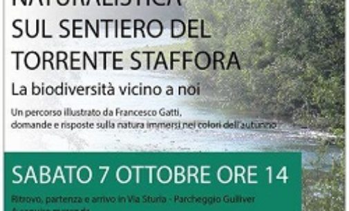 VOGHERA 02/10/2017: Legambiente. Sabato la Passeggiata naturalistica lungo lo Staffora