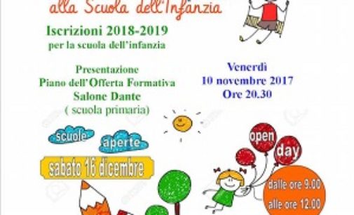 VOGHERA 13/11/2017: Scuola. Tutti gli Oper day che si terranno nella sede dell’Istituto comprensivo Dante