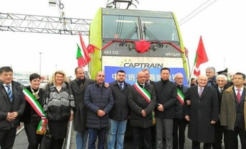 MORTARA 29/11/2017: Dalla provincia di Pavia il treno diretto Italia-Cina che brucia la concorrenza dei cargo impiegando ‘solo’ 18 giorni