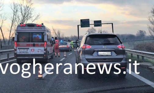 PAVIA 07/12/2017: Terzo incidente nel giro di una settimana nel medesimo tratto della tangenziale. In pochi anni almeno una decina di sinistri nello stesso punto