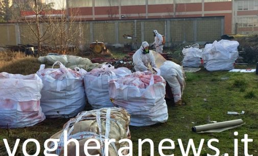 VOGHERA 13/01/2018: Terminata la bonifica dell’amianto all’interno di un cantiere abbandonato di via don Milani. La vicina scuola torna sicura