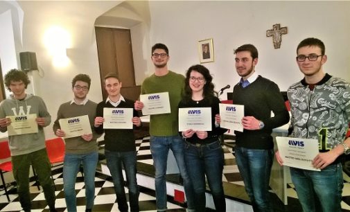 VOGHERA 28/02/2018: Avis. Premiati gli studenti. Nel 2017 flessione delle donazioni di sangue rispetto all’anno precedente