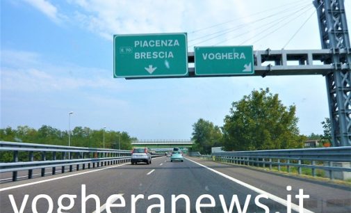 VOGHERA 19/05/2022: Strade. Cantieri sulla A21. Chiusura notturna per l’uscita “Voghera”