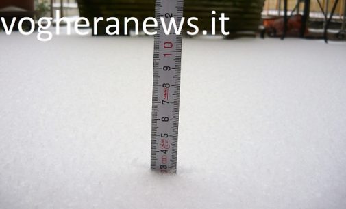 VOGHERA 01/03/2018: Neve. Caduti fra i 3 e i 4 centimetri. Pochi disagi in città (ma i marciapiedi sono rimasti “bianchi” a lungo). Più grave la situazione delle strade provinciale