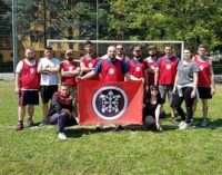 VOGHERA 27/04/2018: Casapound rimette a nuovo il campo da calcio del quartiere San Vittore