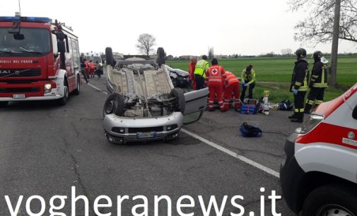 MONTEBELLO 08/04/2018: Incidente con ribaltamento a Genestrello. Pensionato di Calvignano perde la vita