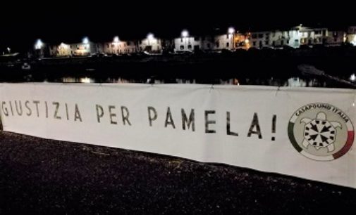 PAVIA 08/06/2018: “Giustizia per Pamela”. Striscione di Casapound in città