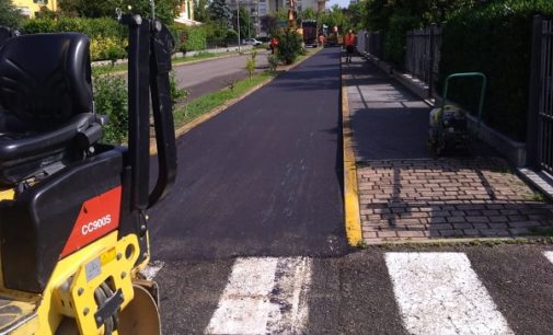 VOGHERA 07/06/2018: Completati i lavori alla pista ciclabile di via Bandirola. Collega via Cignoli alla scuola media Orione di via Aldo Moro