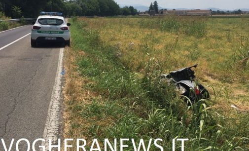 VOGHERA BASTIDA 10/07/2018: Con lo scooter fuori strada. Ex carabiniere perde la vita in strada Cervesina