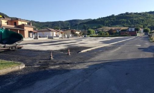 BAGNARIA 25/07/2018: Tinteggiture. Asfalti. Righe. Estate di lavori nel comune della Valle Staffora