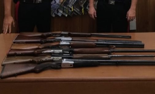 CASEI GEROLA VOGHERA 31/08/2018: Armi e droga. Controlli straordinari dei Carabinieri. Sequestrati 6 fucili