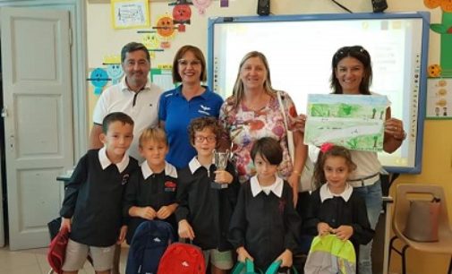 RIVANAZZANO 26/09/2018: Le corse dei Carrettini nei disegni degli alunni. La classe 1^A ha vinto il concorso svoltosi nella scuola della località termale